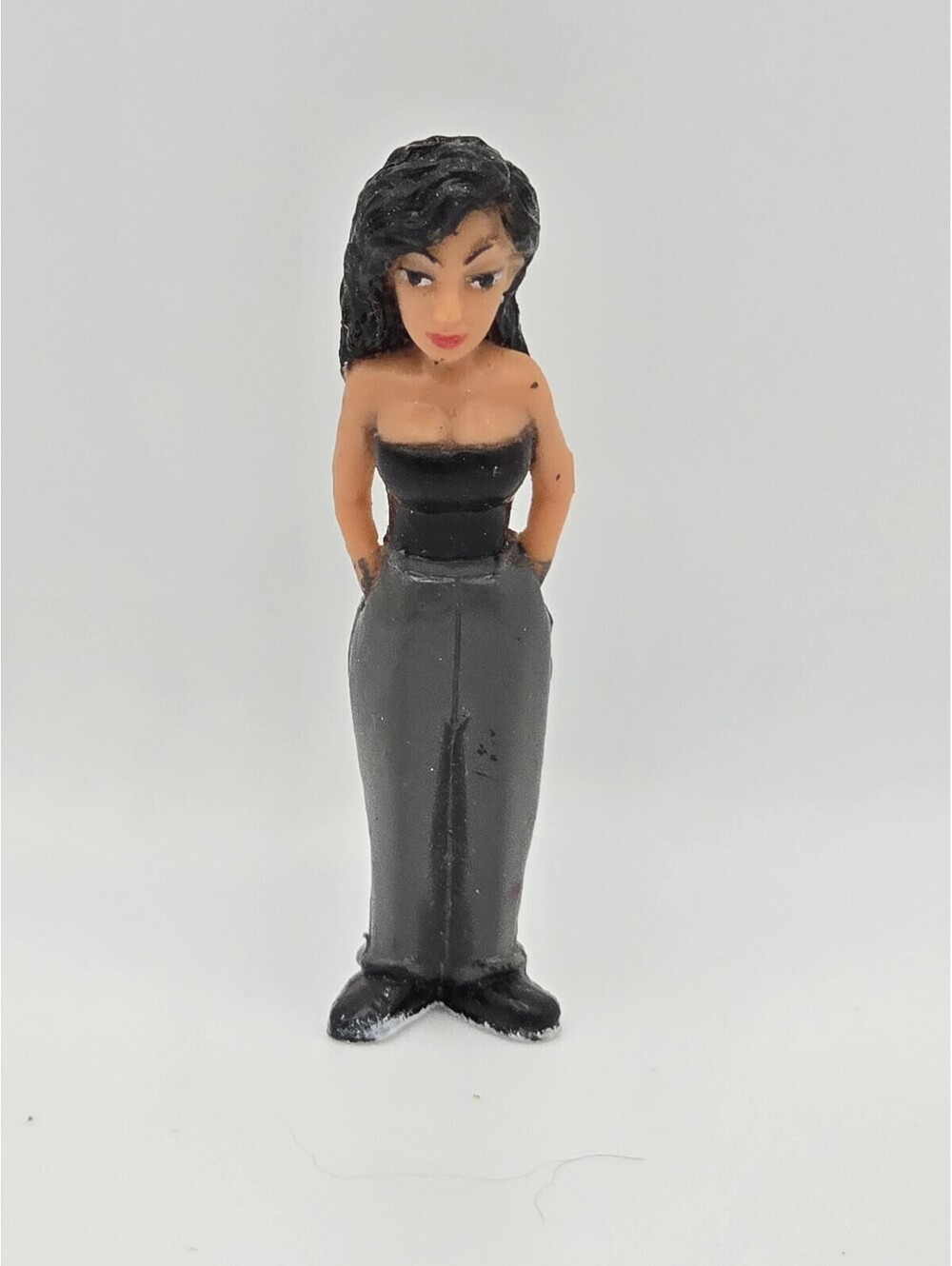 Homies Series 7 SlyGirl Black Tube Top Grey Pants David Gonzales Toy Chicano